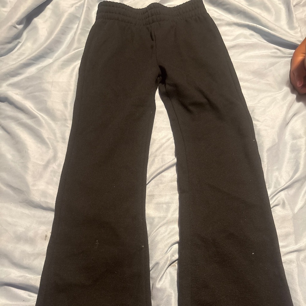 Flared sweat pants